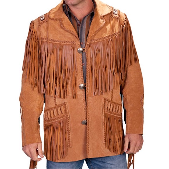 NWOT - Scully Suede Leather Fringed Coat in Bourbon Roar - Picture 10 of 14